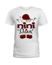 Nini Claus-Red Plaid Ladies T-Shirt tile