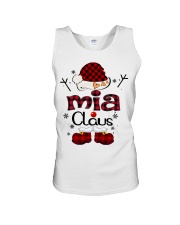 Mia Claus-Red Plaid Unisex Tank tile