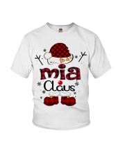 Mia Claus-Red Plaid Youth T-Shirt tile