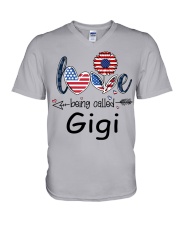 Love Being Called Gigi Flag V-Neck T-Shirt tile