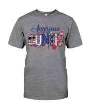 Patriotic Doodle 4th Of July American Auntie Classic T-Shirt front