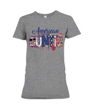 Patriotic Doodle 4th Of July American Auntie Premium Fit Ladies Tee tile