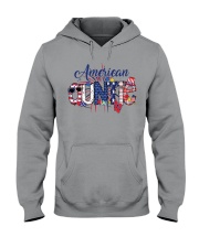 Patriotic Doodle 4th Of July American Auntie Hooded Sweatshirt tile