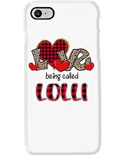Love being called Lolli - Red Plaid Heart Phone Case tile