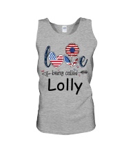 Love Being Called Lolly Flag Unisex Tank tile