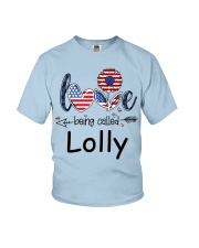 Love Being Called Lolly Flag Youth T-Shirt tile