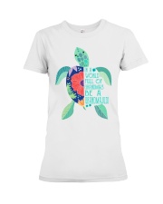 Turtle - Be A GrandmaJudi Premium Fit Ladies Tee tile