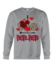 I Love Being A Mom-Mom - Red Plaid Heart Crewneck Sweatshirt tile
