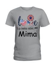 Love Being Called Mima Flag Ladies T-Shirt tile
