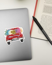 Happiness Is Being A Nonnie - Truck Art Sticker - Single (Horizontal) aos-sticker-single-horizontal-lifestyle-front-13