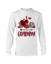 I Love Being A Grammy - Red Plaid Heart Long Sleeve Tee tile