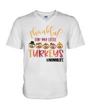 Thankful For My Little Turkeys Nonnilife V-Neck T-Shirt tile