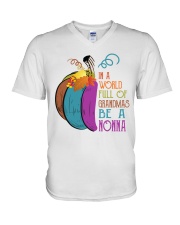 Be A Nonna - Pumpkin Art V-Neck T-Shirt tile