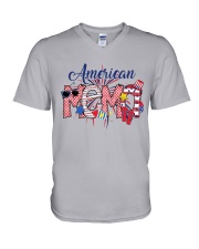 4th Of July Patriotic Doodle American Mema V-Neck T-Shirt tile