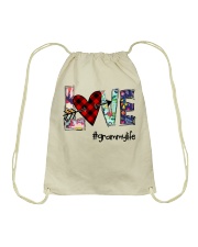 Love Heart - Grammy Life Art Drawstring Bag tile