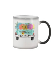 I Love Being Granna Truck Color Changing Mug tile