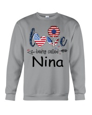 Love Being Called Nina Flag Crewneck Sweatshirt tile