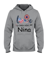 Love Being Called Nina Flag Hooded Sweatshirt tile