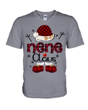 Nene Claus-Red Plaid V-Neck T-Shirt tile