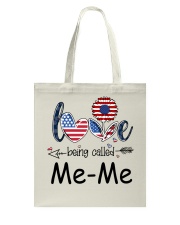 Love Being Called Me-Me Flag Tote Bag tile