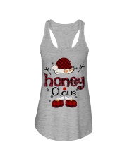 Honey Claus-Red Plaid Ladies Flowy Tank tile