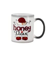 Honey Claus-Red Plaid Color Changing Mug tile