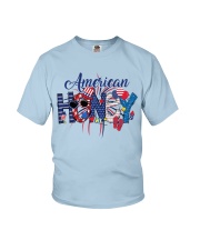 Patriotic Doodle 4th Of July American Honey Youth T-Shirt tile