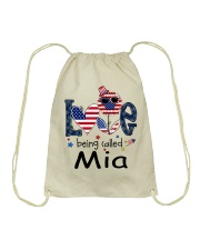 Love Being Called Mia Life 4th Of July Drawstring Bag tile