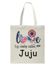 Love Being Called Juju Flag Tote Bag tile