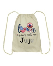 Love Being Called Juju Flag Drawstring Bag tile