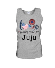 Love Being Called Juju Flag Unisex Tank tile