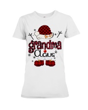 Grandma Claus-Red Plaid Premium Fit Ladies Tee tile