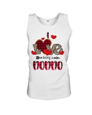 I Love Being A Nonno - Red Plaid Heart Unisex Tank tile