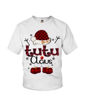 Tutu Claus-Red Plaid Youth T-Shirt tile