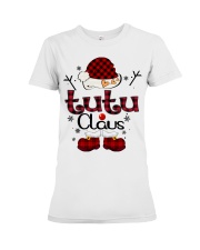 Tutu Claus-Red Plaid Premium Fit Ladies Tee tile
