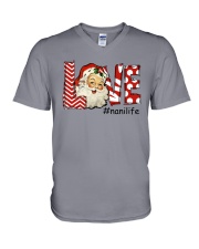 Love Nanilife-Santa Art V-Neck T-Shirt tile