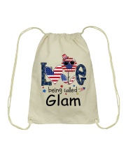 Love Being Called Glam Life 4th Of July Drawstring Bag tile