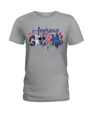 Patriotic Doodle 4th Of July American Grammy Ladies T-Shirt tile