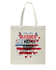Blessed to be called Honey 4th July Tote Bag tile