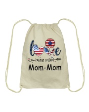 Love Being Called Mom-Mom Flag Drawstring Bag tile