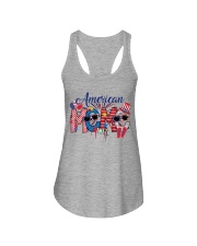 Patriotic Doodle 4th Of July American Meme Ladies Flowy Tank tile