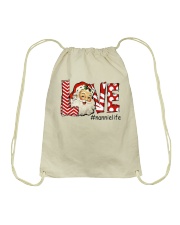 Love Nannielife-Santa Art Drawstring Bag tile
