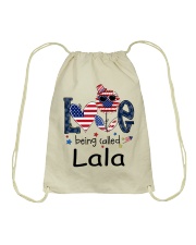 Love Being Called Lala Life 4th Of July Drawstring Bag tile