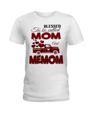 Blessed To Be Called Mom And MEMOM Ladies T-Shirt tile