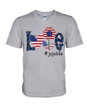 Love Jojo Life 4th Of July V-Neck T-Shirt tile