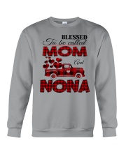 Blessed To Be Called Mom And NONA Crewneck Sweatshirt tile