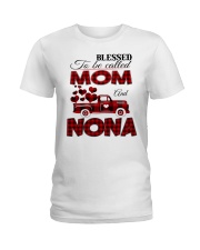 Blessed To Be Called Mom And NONA Ladies T-Shirt tile