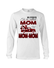 Blessed To Be Called Mom And MOM-MOM Long Sleeve Tee tile