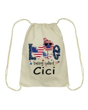 Love Being Called Cici Life 4th Of July Drawstring Bag tile