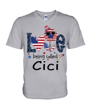 Love Being Called Cici Life 4th Of July V-Neck T-Shirt tile